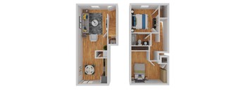 2 bedroom floorplan