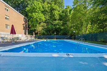 the swimming pool at our apartments