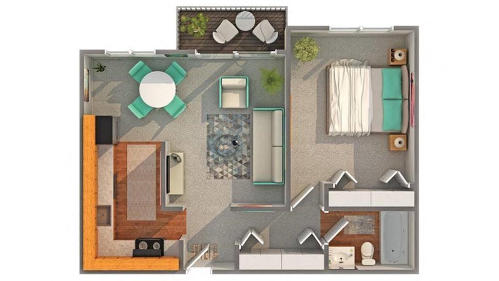 Floor Plan Layout at ReNew Aurora, Illinois, 60506