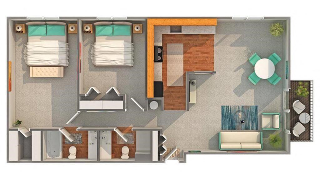 Floor Plan Layout at ReNew Aurora, Aurora