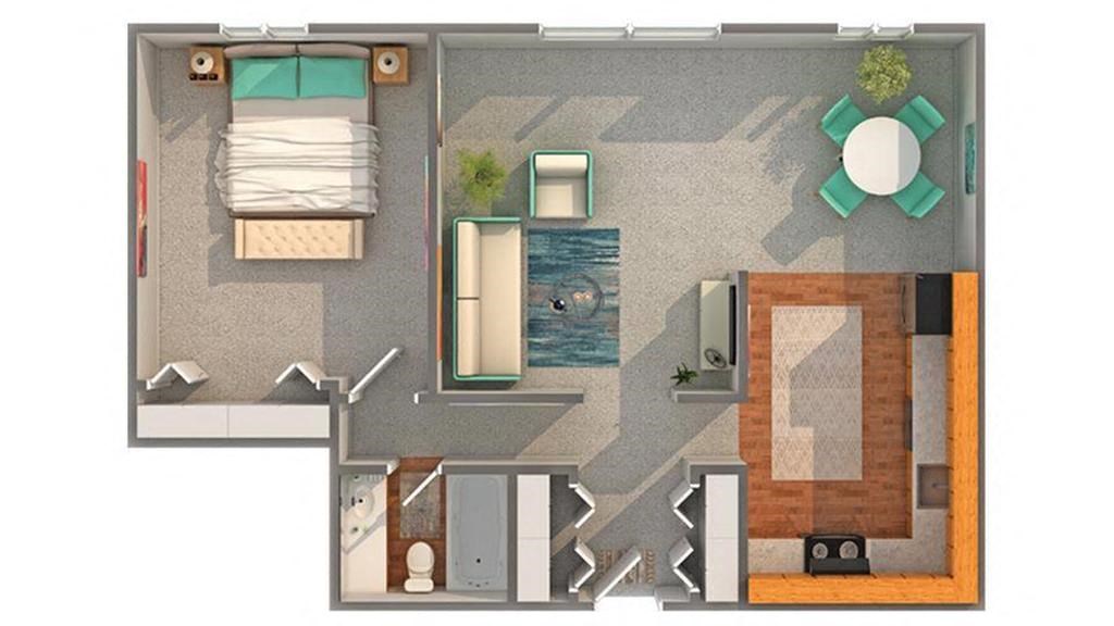 Floor Plan Layout at ReNew Aurora, Illinois, 60506