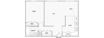 Ashford Floor Plan at ReNew Aurora, Aurora, IL