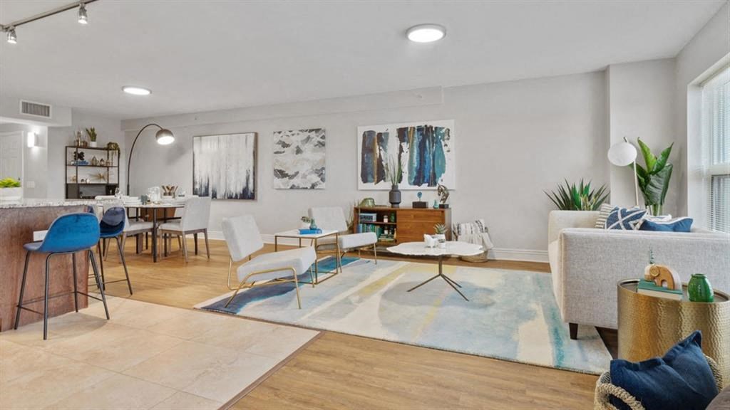 Kitchen And Living at Renew Five Ninety Five, Des Plaines, IL