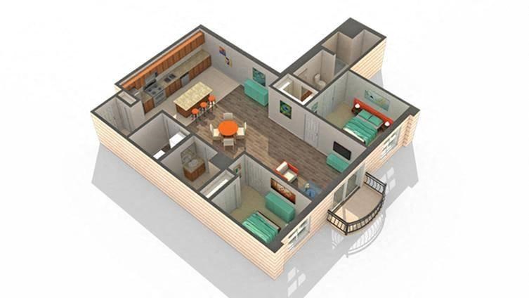 Floor Plan Layout at Renew Five Ninety Five, Des Plaines, IL, 60016