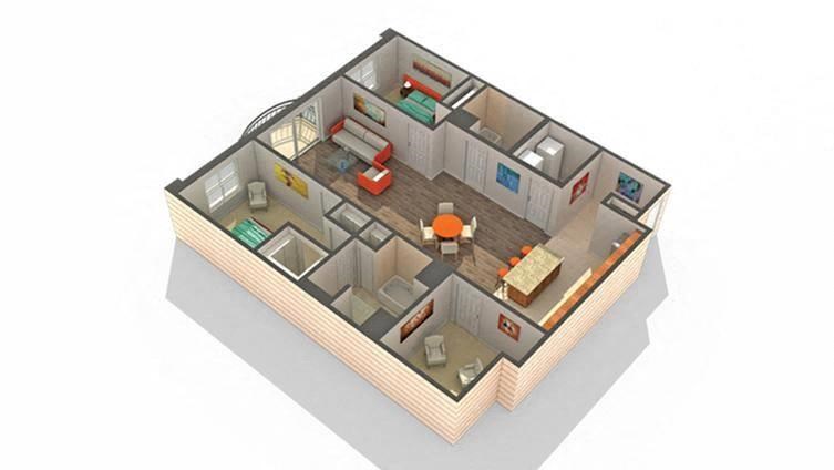Floor Plan Layout at Renew Five Ninety Five, Illinois, 60016