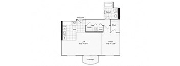 Ludwig Floor Plan at Renew Five Ninety Five, Des Plaines, IL