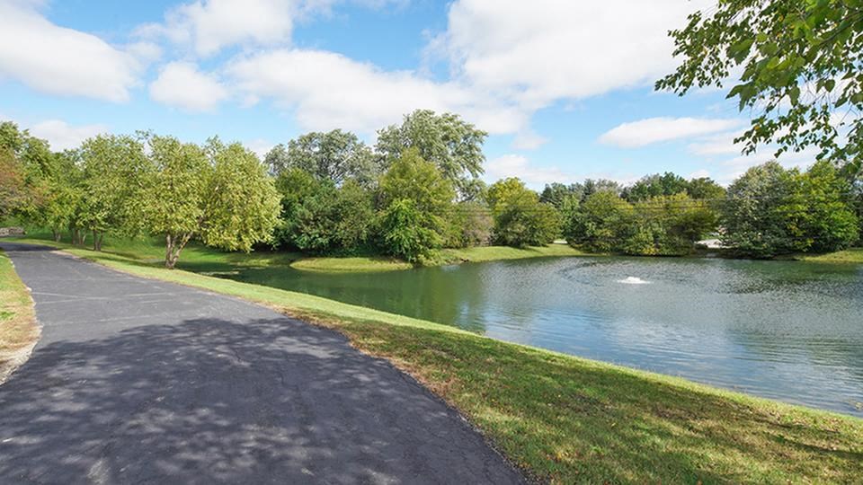 Lake And Green Space at The Mark Apartments, Glendale Heights