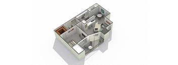 Auburn Floor Plan at The Mark Apartments, Glendale Heights, IL