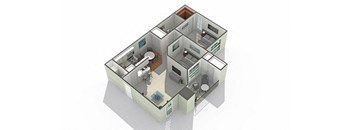 Berkshire Floor Plan at The Mark Apartments, Illinois