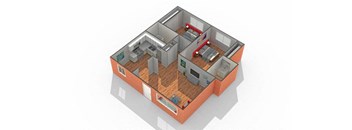 Broadway  Floor Plan at The Hinsdale, Hinsdale, Illinois