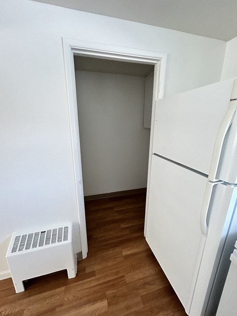 kitchen refrigerator at Romig Court, Anchorage, AK