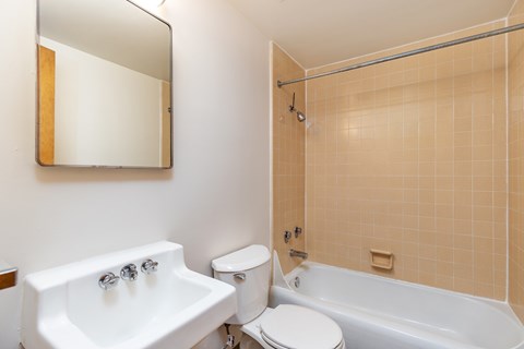 Bathroom With Bathtub at Julie Ann, Portland, OR