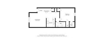 Floorplan for apartment unit at Laurawood Arms