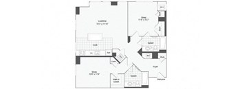 2 bedroom 2 bath floor plan G at Arrive Wheaton, Wheaton, MD, 20902