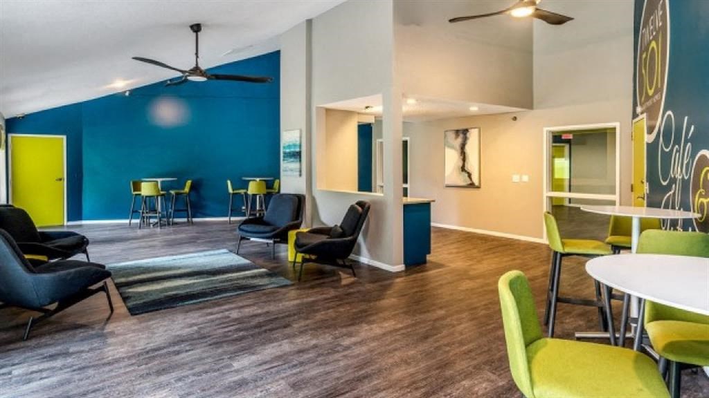 Cafe interior at Twelve 501 Apartment Homes, Burnsville, MN