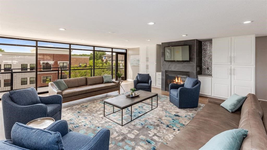 Living room area at Zen Chaska, Chaska, MN