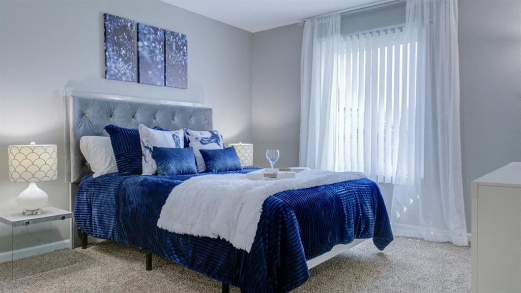 Comfortable Bedroom at The Magnolia Apartment Homes, Chesterfield, MO, 63017