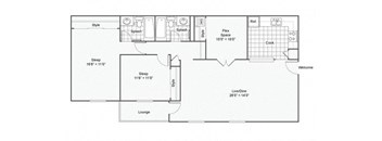 Daisy Floor Plan at The Magnolia Apartment Homes, Chesterfield