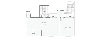 Iris Floor Plan at The Magnolia Apartment Homes, Chesterfield