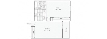 Lily Floor Plan at The Magnolia Apartment Homes, Missouri