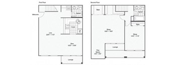 Poppy Floor Plan at The Magnolia Apartment Homes, Missouri, 63017