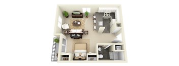Morrison studio apartment at Miramonte Lodge, Milwaukie, OR, Oregon, 97222