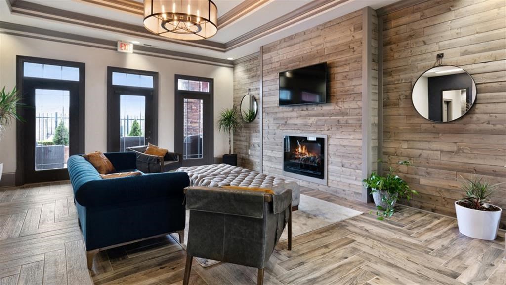 Clubroom With Fireplace at ReNew Glenmoore, Pennsylvania