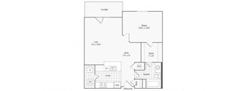 1 bed 1 bath Alder Floor Plan at ReNew Glenmoore, Pennsylvania