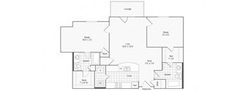 2 bed 2 bath bayberrybonus Floor Plan at ReNew Glenmoore, Glenmoore, PA