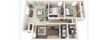 2 bedroom floor plan