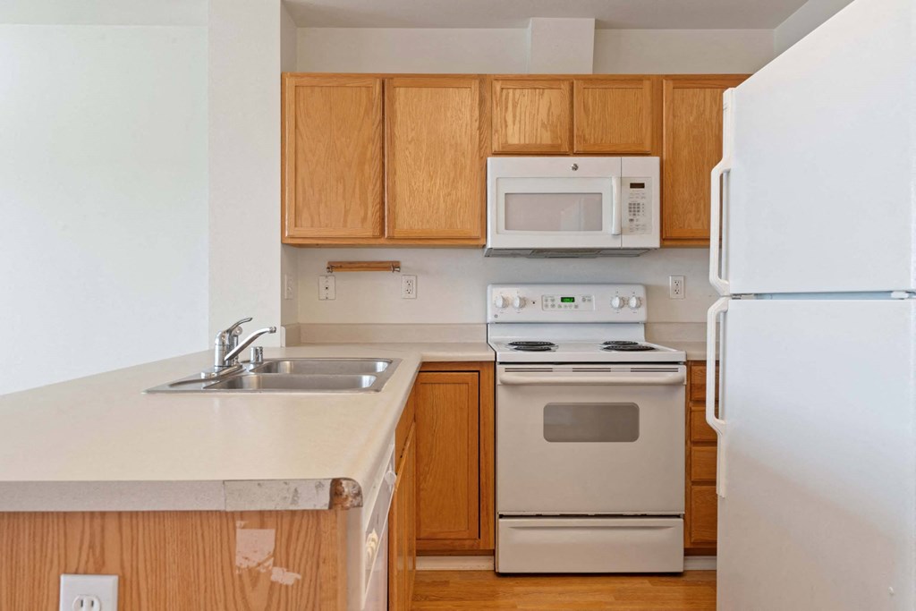 Kitchen at ReNew Bayshore Townhomes, Anchorage