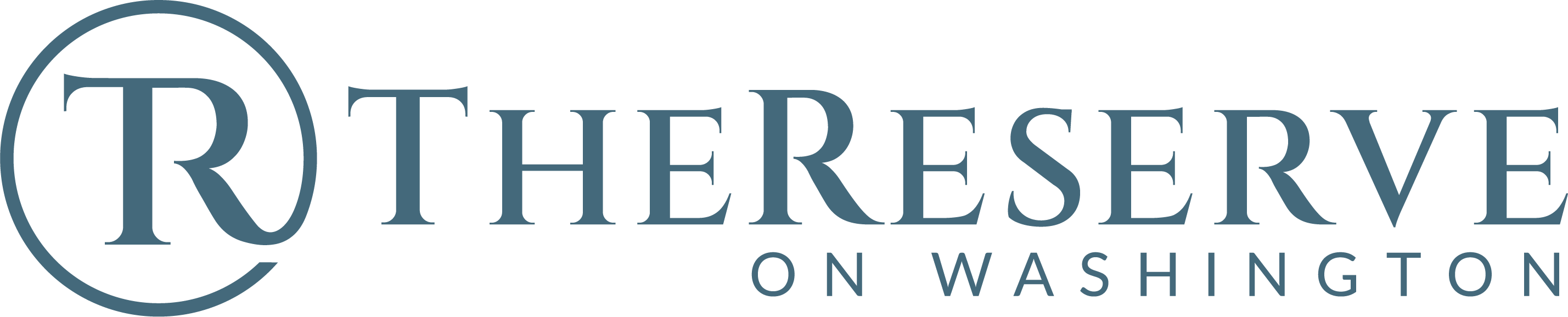 The Reserve on Washington - Logo Blue