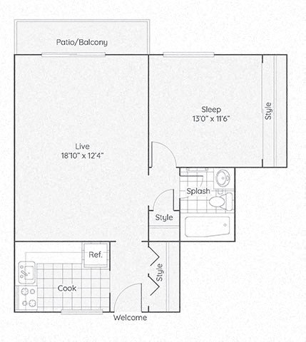 1 bed 1 bath at River Oaks, North Aurora, IL