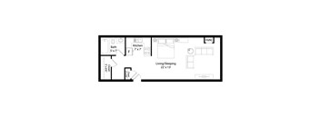S3 Floorplan at The Venue on Knox Apartments, Minneapolis, Minnesota