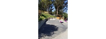 Paved RV lot aerial at Salinas Sunset Apartments, California, 93907