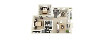 Sellwood 2 bed 2 bath apartment at Miramonte Lodge, Milwaukie, OR, 97222