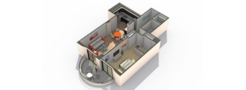 Seven 91 Floor Plan at ReNew Wheaton Center, Wheaton