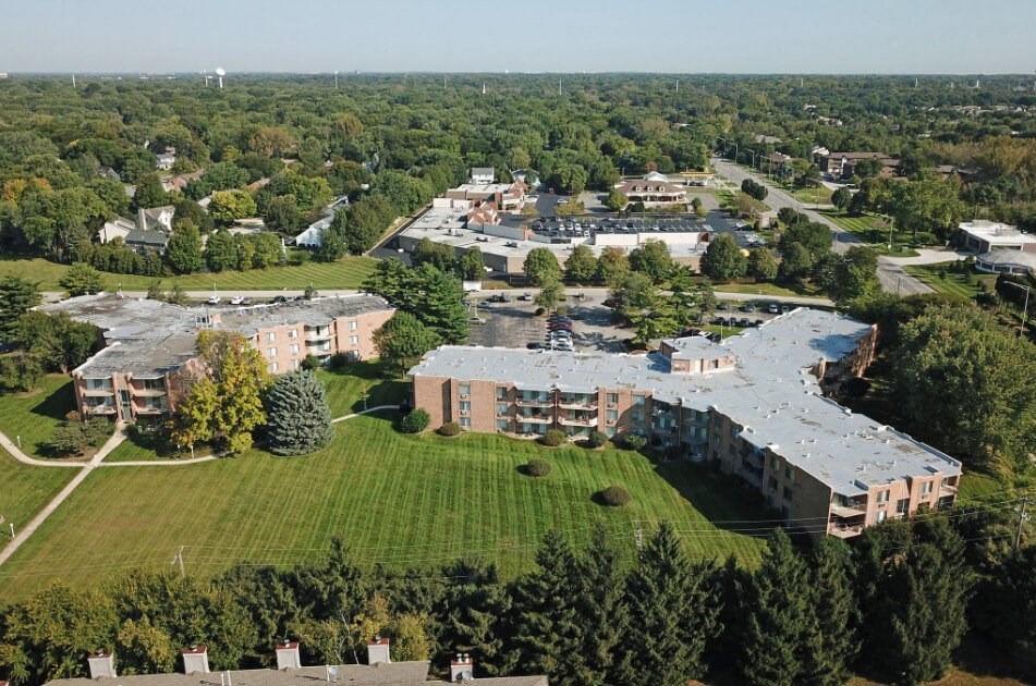 Aerial View at The Reserve on Washington, Illinois