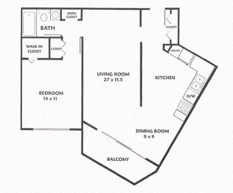 Floor Plan at The Reserve on Washington, Illinois