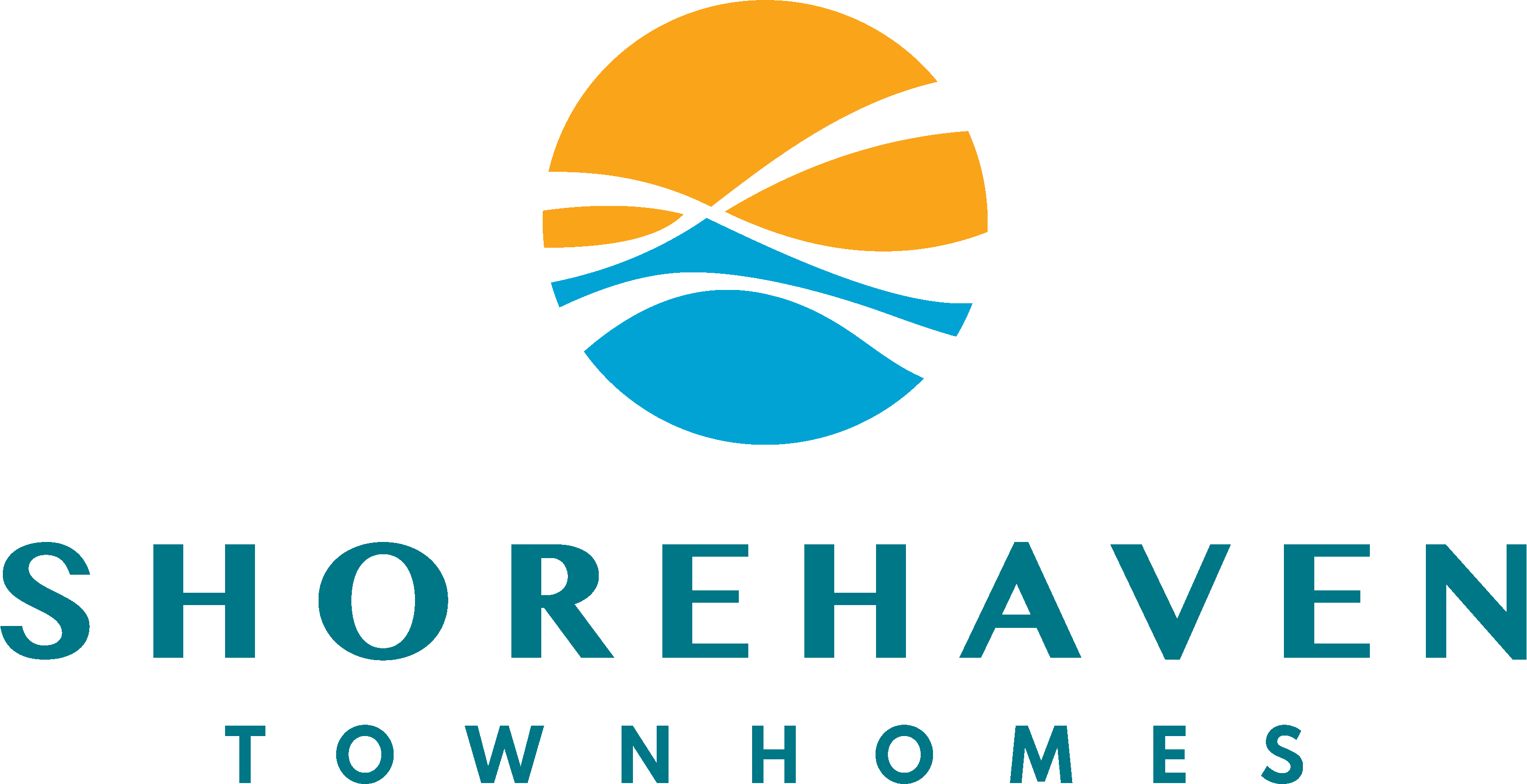 A logo for Shorehaven Townhomes is displayed.