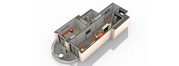 Six 15B Floor Plan at ReNew Wheaton Center, Wheaton, 60187
