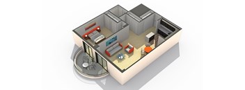 Six 75 Floor Plan at ReNew Wheaton Center, Wheaton