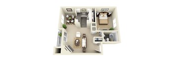 St. Johns 1bed 1bath apartment at Miramonte Lodge, Milwaukie, OR