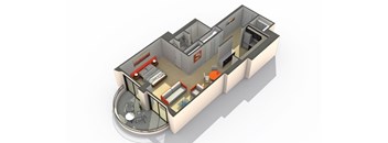 Six 15A Floor Plan at ReNew Wheaton Center, Wheaton, IL 60187