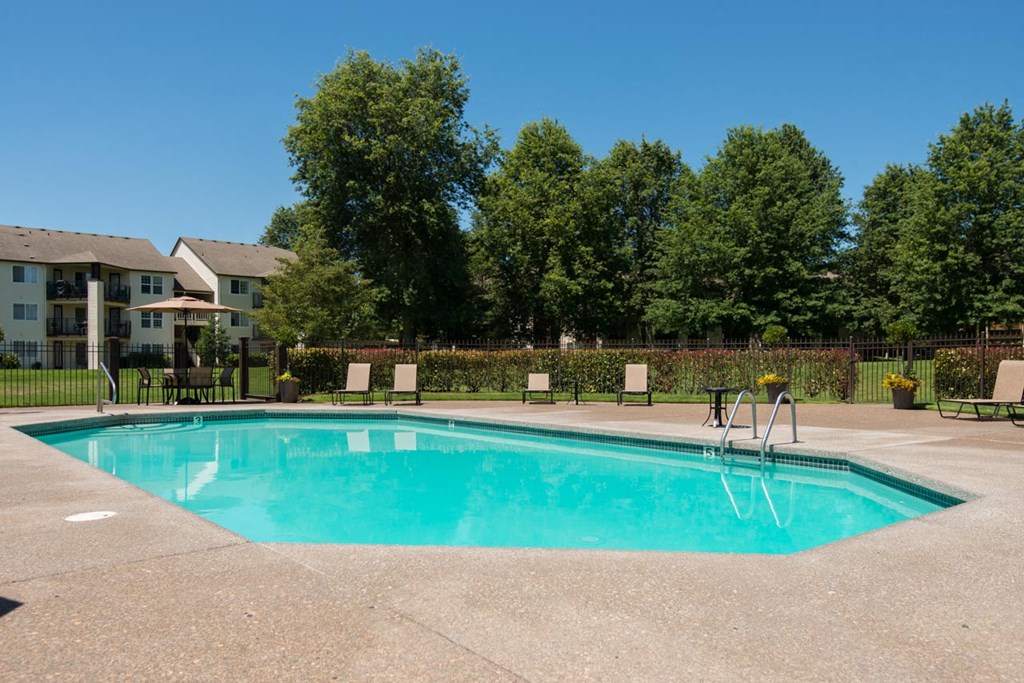 the swimming pool at our apartments at Sundial Apartments, Wilsonville Oregon