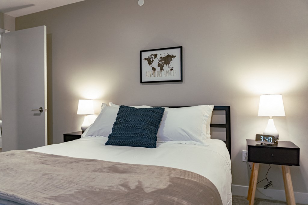 Bedroom at The Rowe, Grand Rapids