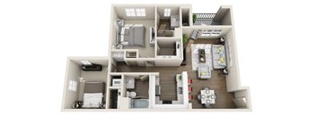 2 bed 2 bath at Arrive Los Carneros Apartments, California