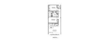 Tacoma Floorplan - 2 bed + 2 bath  at Blue Ribbon Lofts, Milwaukee, WI