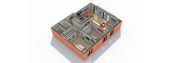 Ten 95 Floor Plan at ReNew Wheaton Center, Wheaton