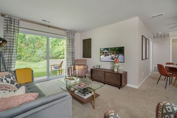 Modern Living Room at Ascent at Farmington Hills, Farmington Hills, MI
